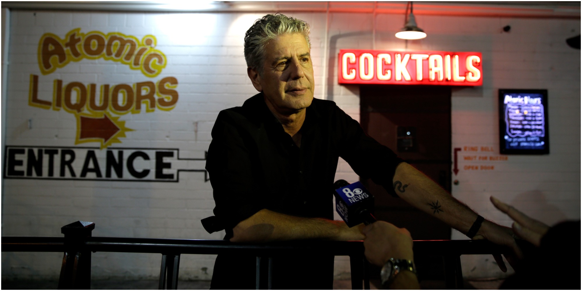 TV Personality Anthony Bourdain attends "Parts Unknown Last Bite" Live CNN Talk Show hosted by Anthony Bourdain at Atomic Liquors on November 10, 2013 in Las Vegas, Nevada.