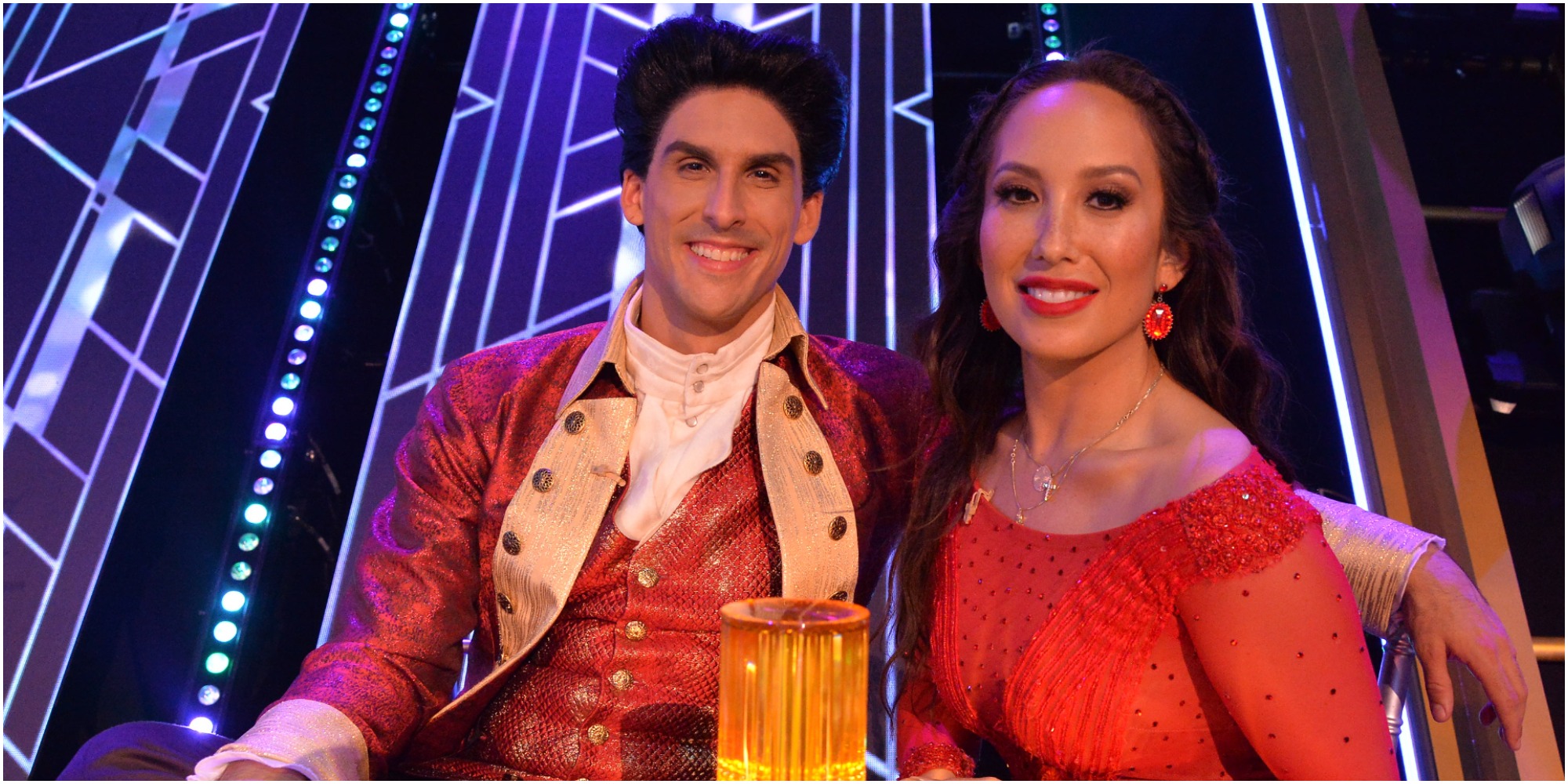 Cheryl Burke and Cody Rigsby on the set of "Dancing with the Stars."