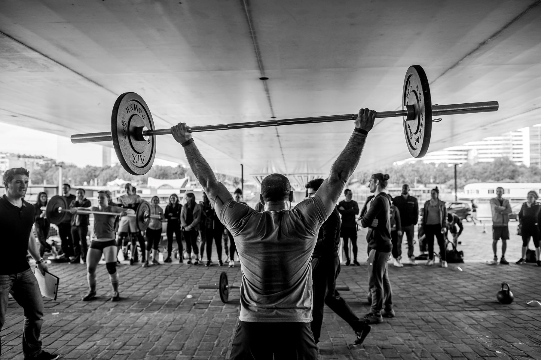 An outdoor CrossFit session in Paris, France