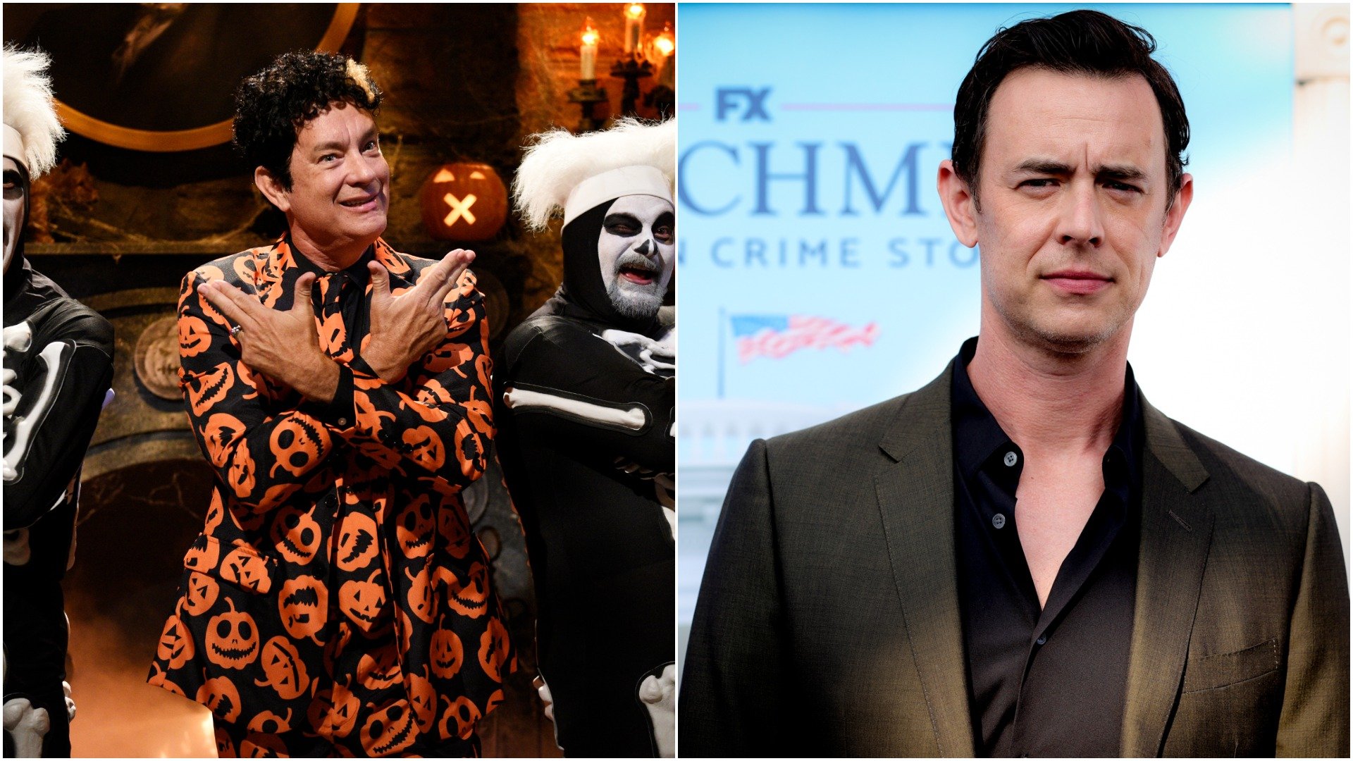 Colin Hanks says he still hasn't shown the SNL David S Pumpkins sketch to his kids 