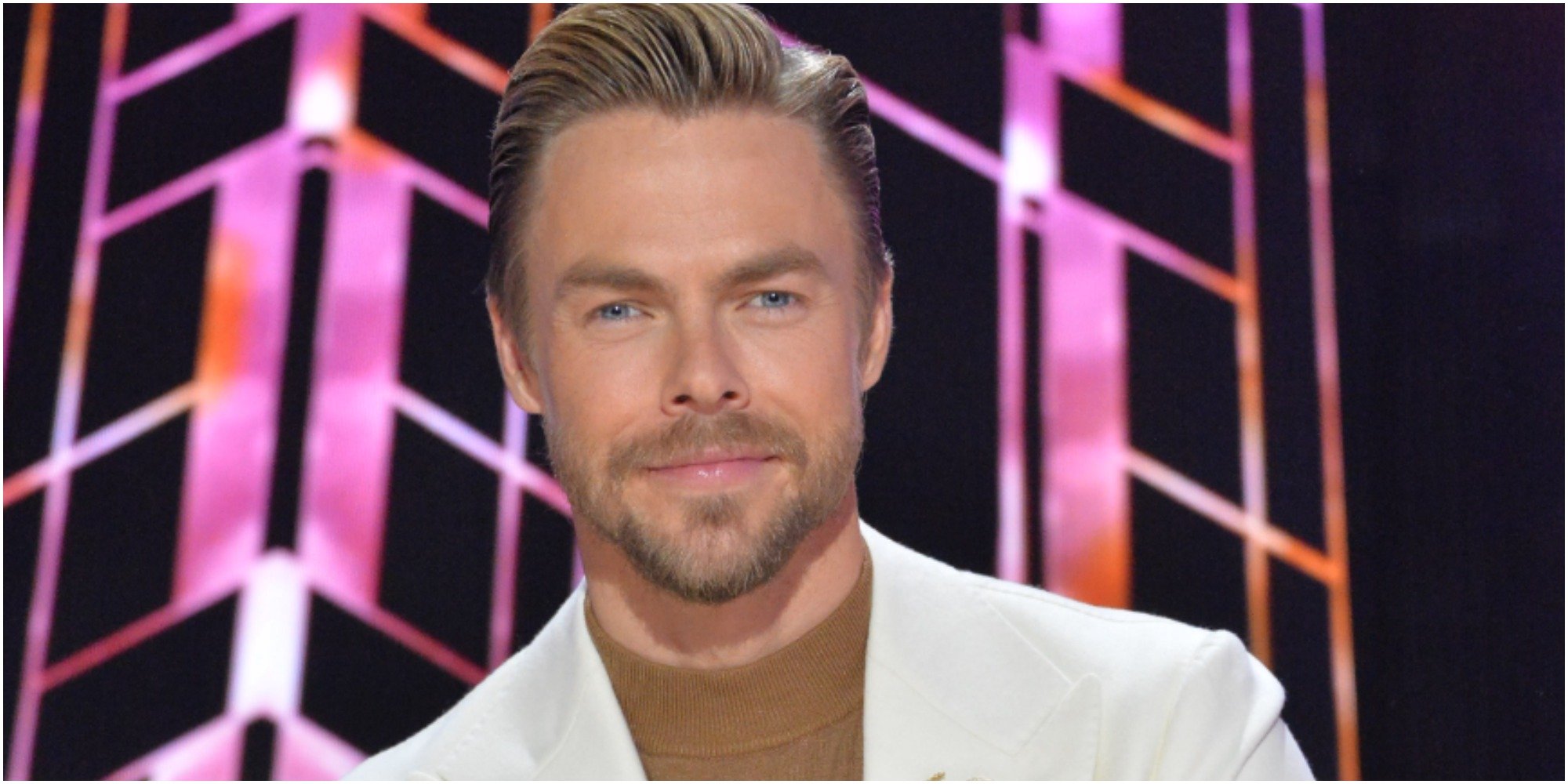 Derek Hough on the set of Dancing With the Stars.