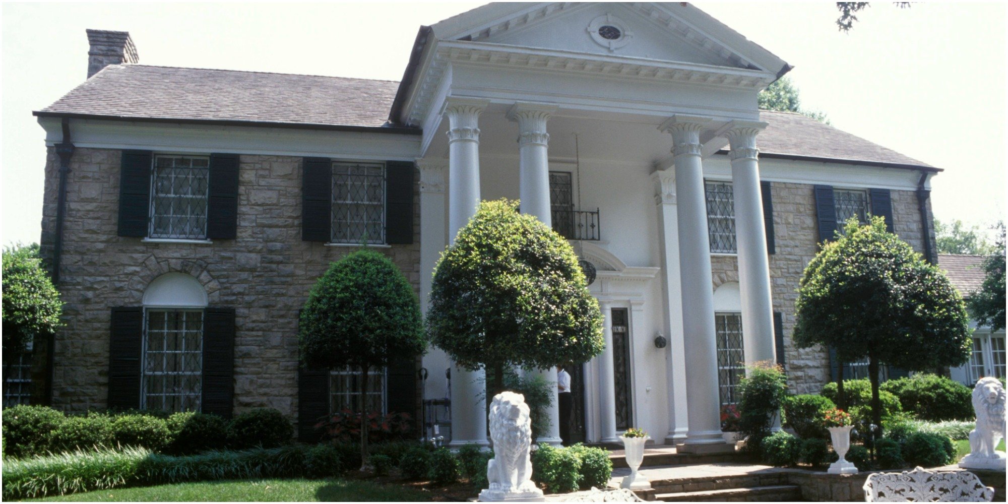 The Graceland Estate in Memphis, Tennessee where Elvis Presley lived and died.