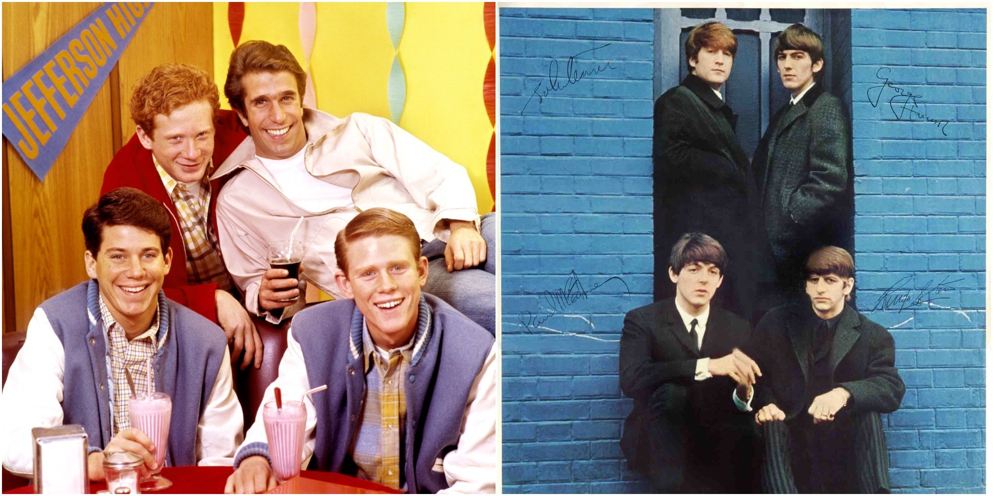 Members of the "Happy Days" cast were shocked when they learned this Beatles legend was a fan of their show.