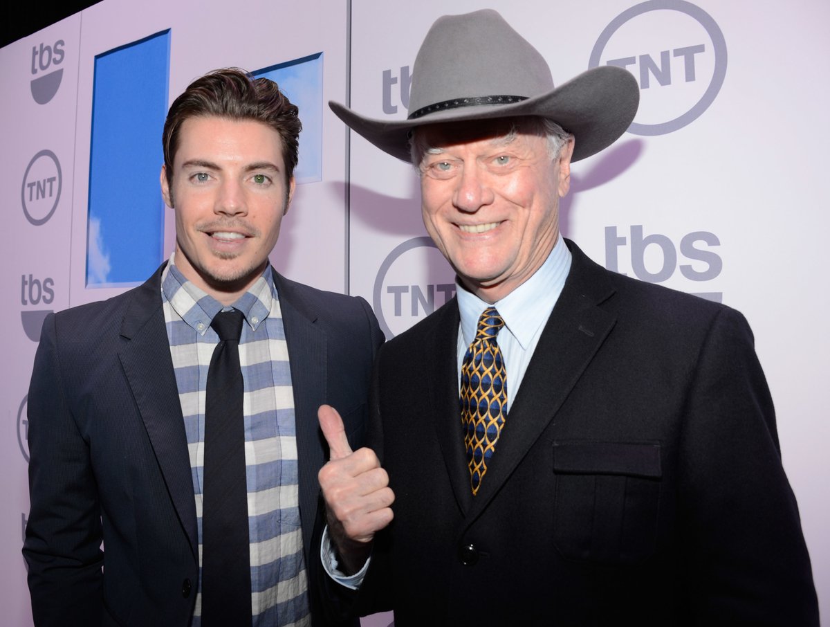 Josh Henderson and Larry Hagman from 'I Dream of Jeannie' and 'Superman'