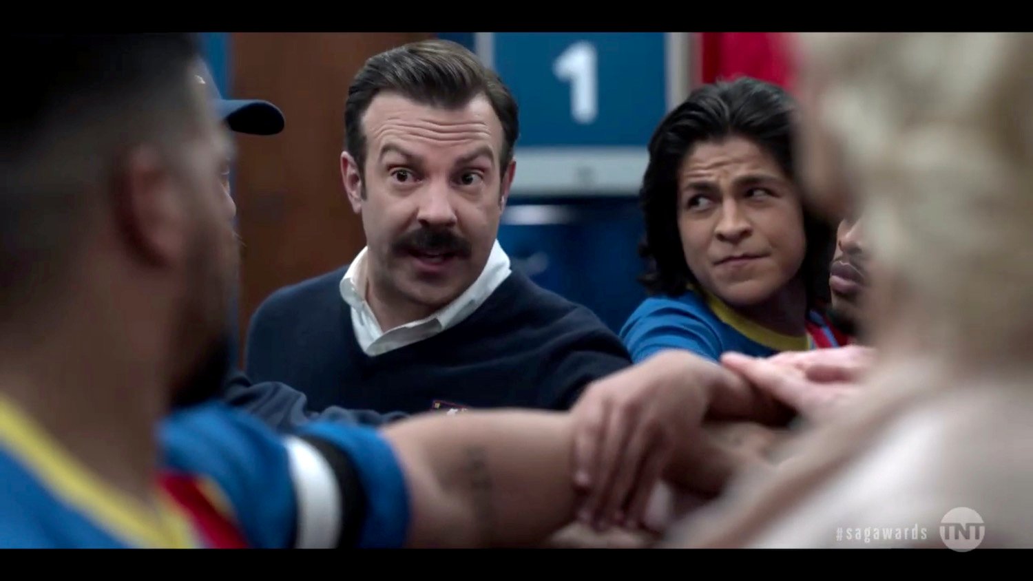 Jason Sudeikis and cast perform as characters in 'Ted Lasso'