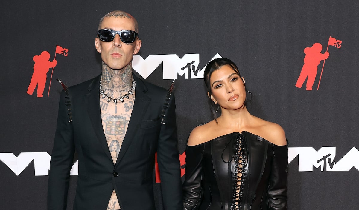 Travis Barker and Kourtney Kardashian, whom fans think will have a goth wedding