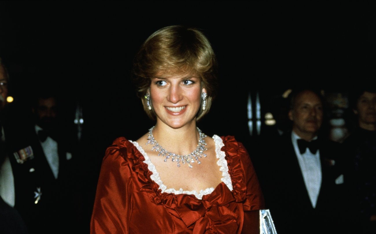 Princess Diana of Wales as she arrives for a Royal Gala Performance, 1982