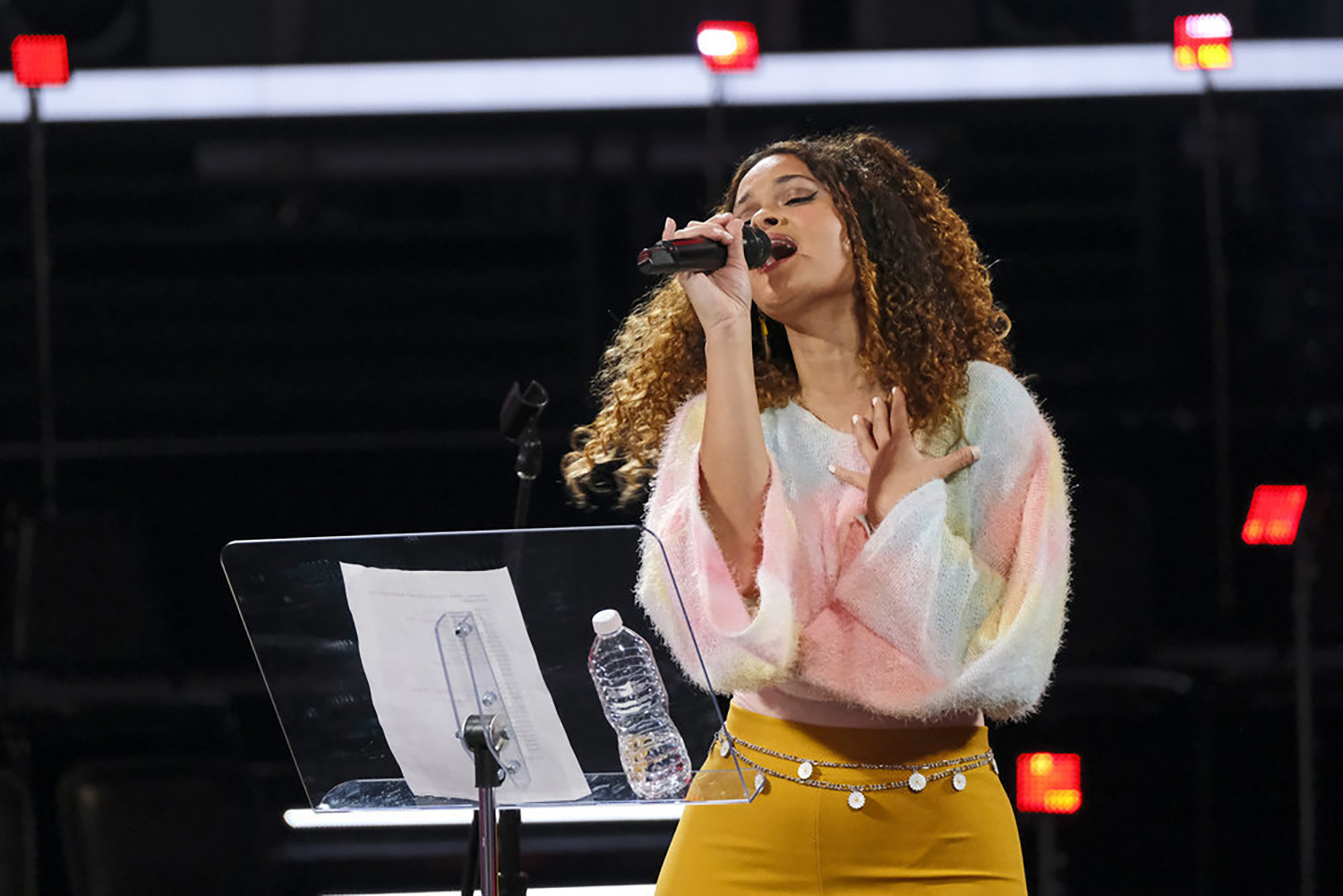 Raquel Trinidad performs on The Voice Season 21 Episode 11.