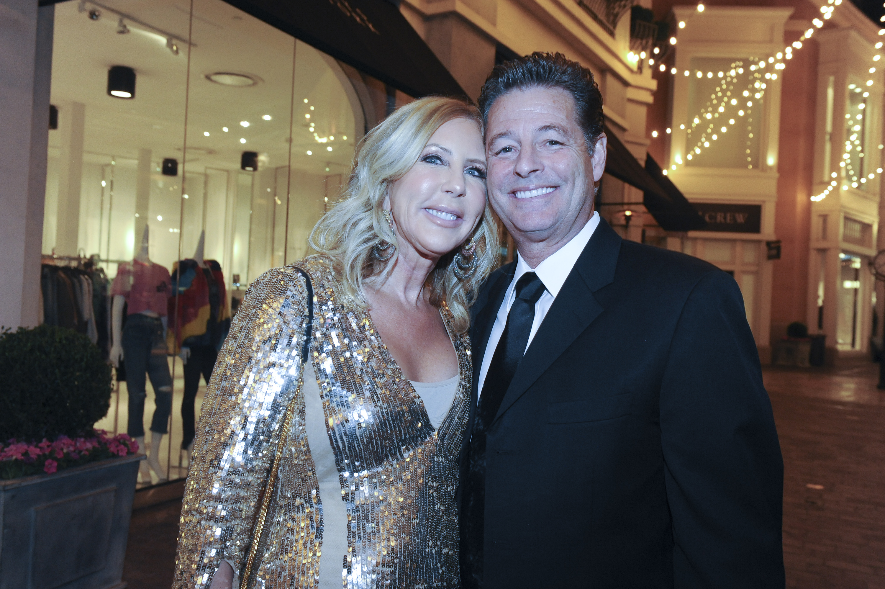 Vicki Gunvalson and Steve Lodge smiling