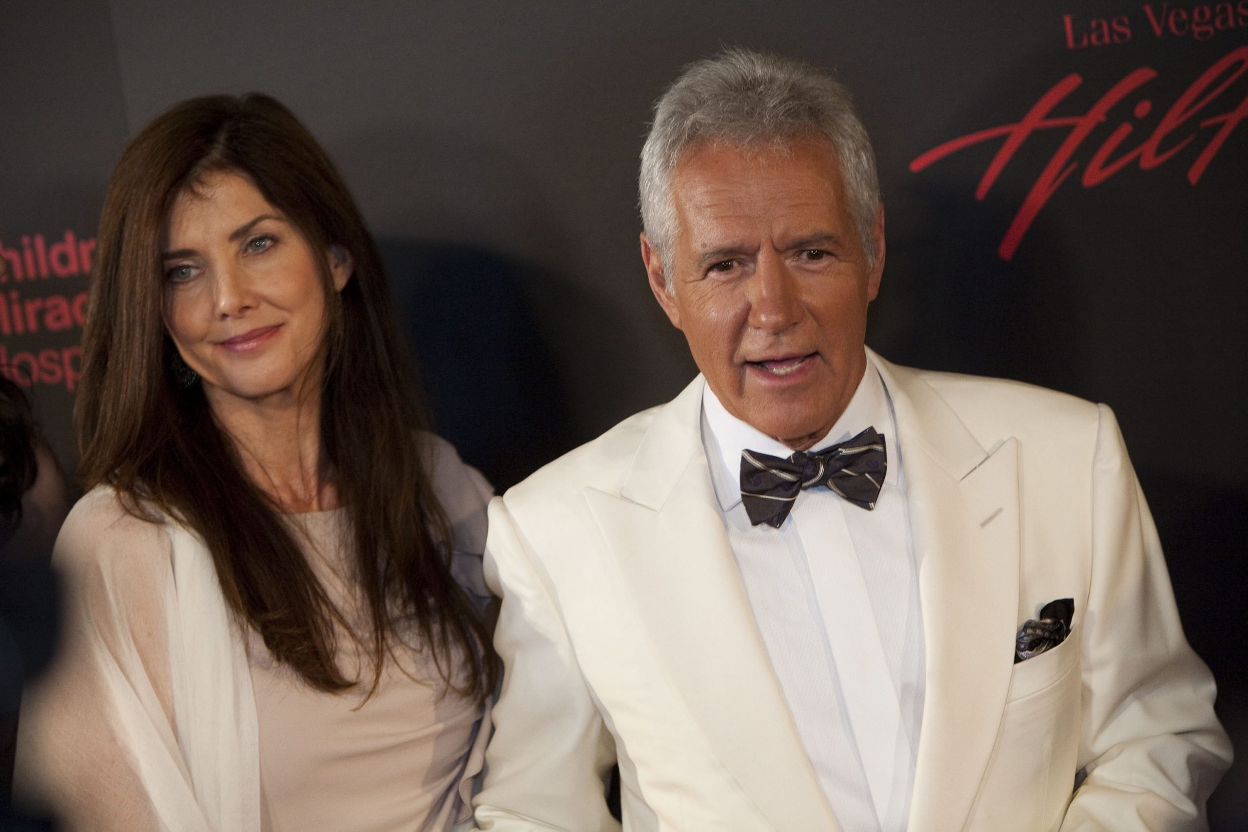 Late 'Jeopardy!' host Alex Trebek, right, with his wife Jean in 2011.
