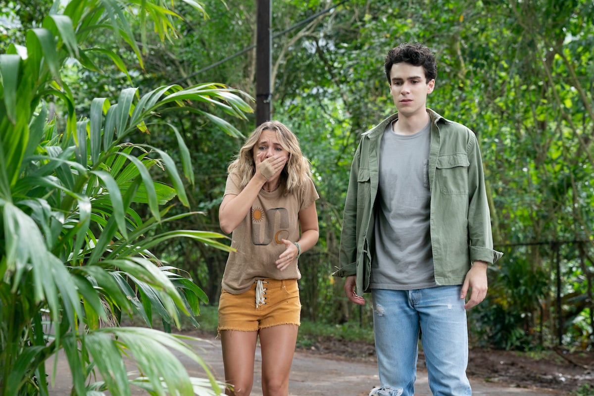 Allison and Dyland looking shocked in 'I Know What You Did Last Summer' 