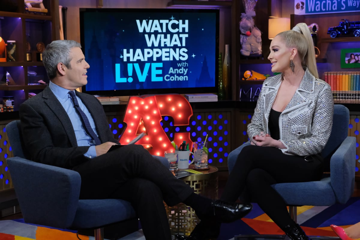 Andy Cohen and Erika Jayne on Watch What Happens Live