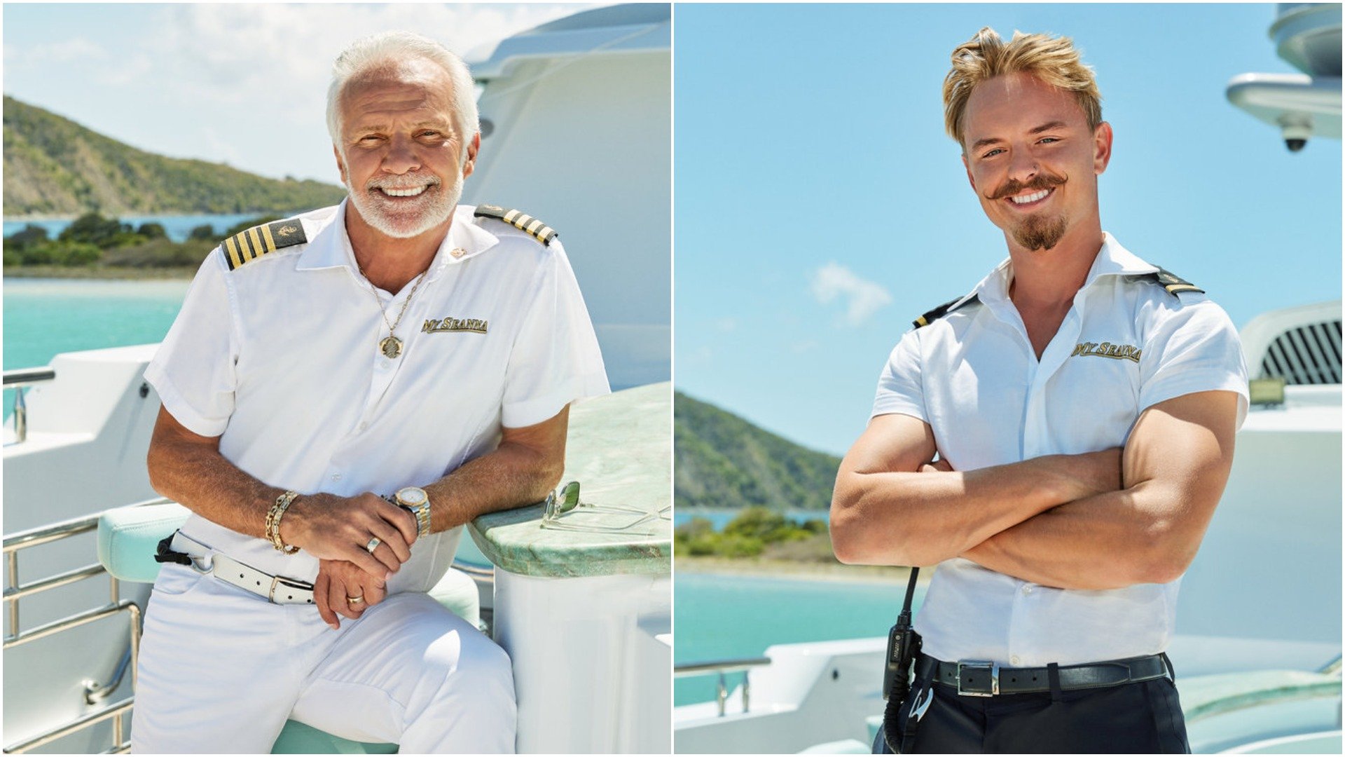 Captain Lee Rosbach and Jake Foulger from Below Deck cast photos
