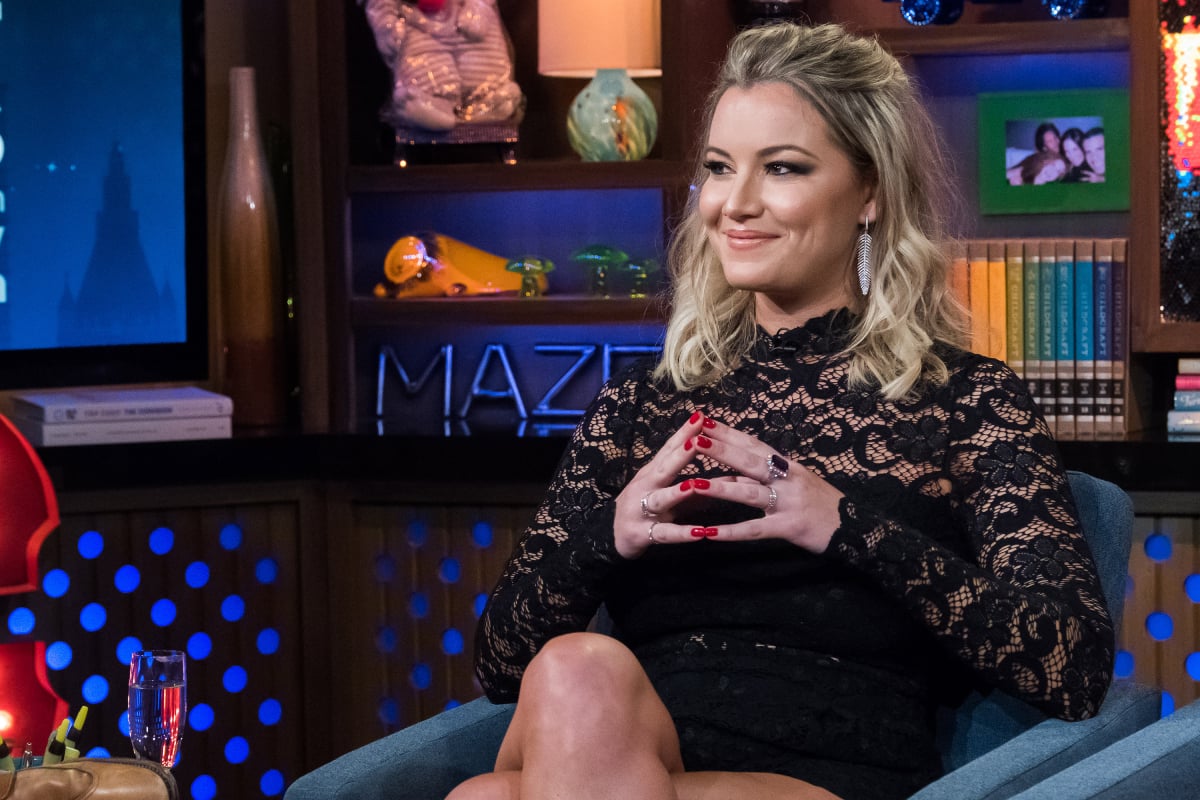 Below Deck Hannah Ferrier on the set of Watch What Happens Live on July 31, 2018.