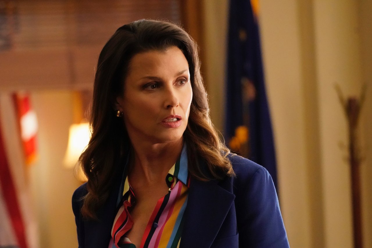 Bridget Moynahan as Erin Reagan on 'Blue Bloods' looks surprised.