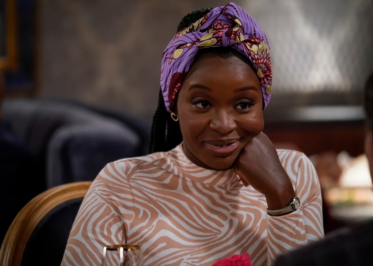 Folake Olowofoyeku as Abishola in 'Bob Hearts Abishola'