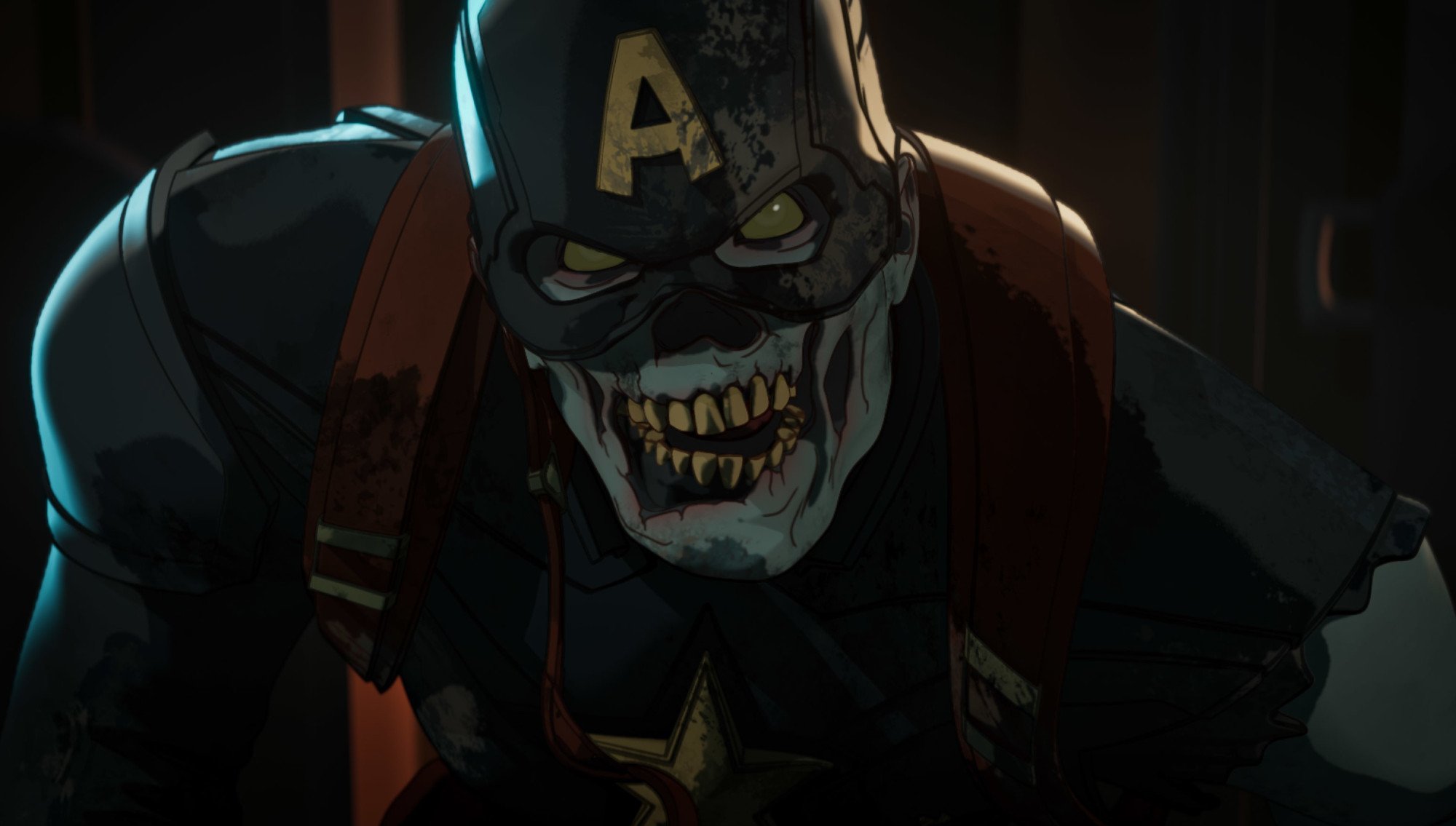 Captain America zombie from 'What If...?'s 'Marvel Zombies' episode