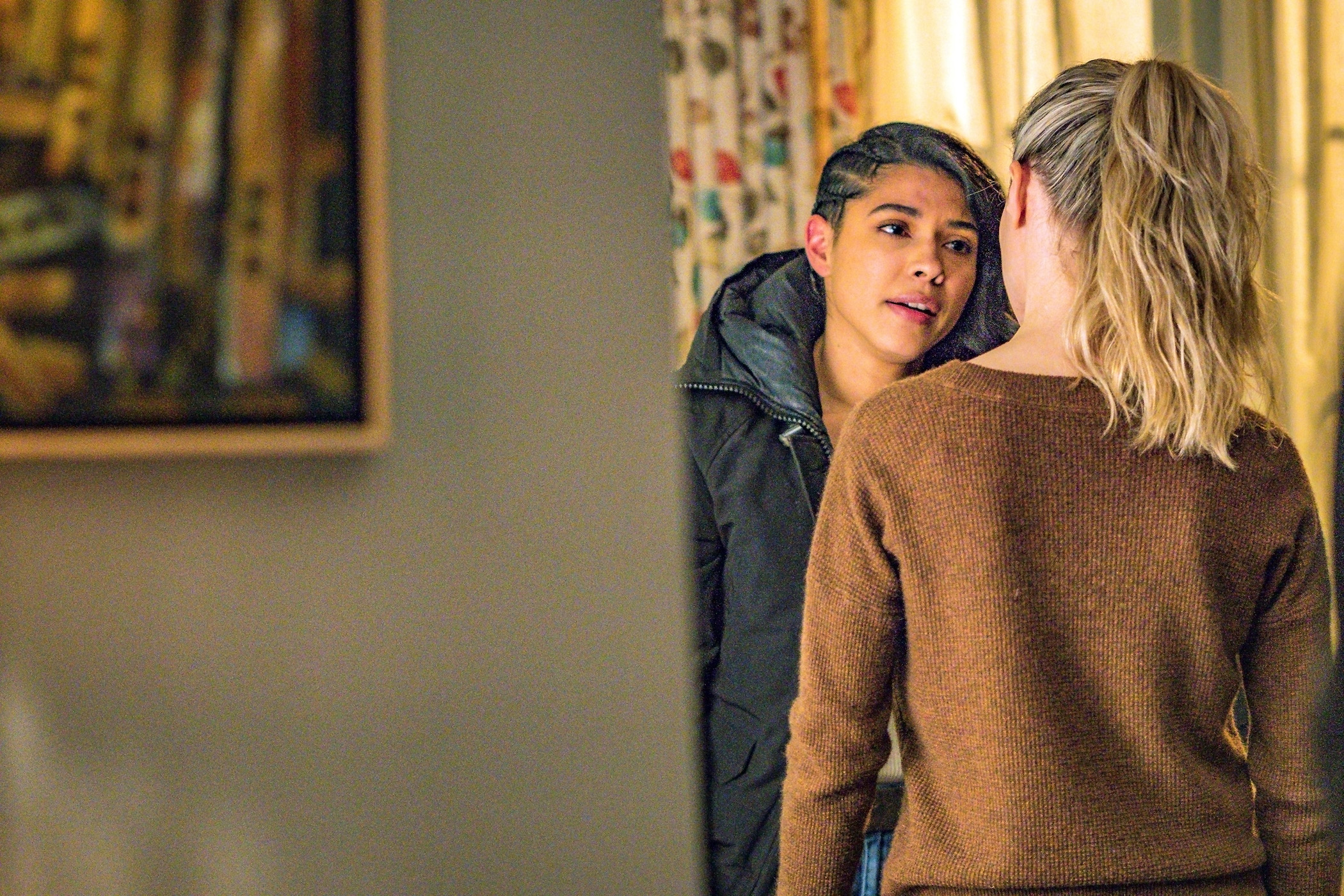 'Chicago P.D.' cast members Lisseth Chavez as Vanessa Rojas and Tracy Spiridakos as Hailey Upton