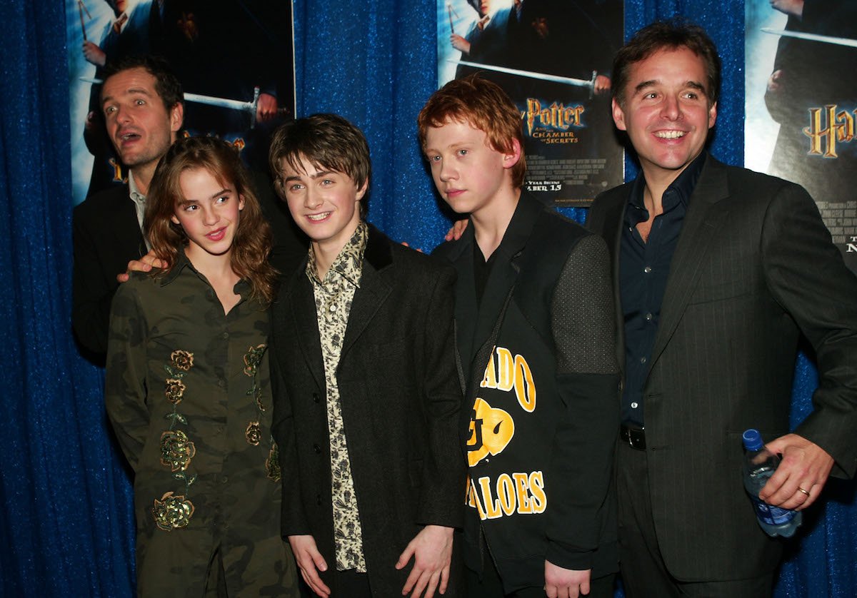 Chris Columbus of Harry Potter movies, Rupert Grint, Emma Watson, Daniel Radcliffe