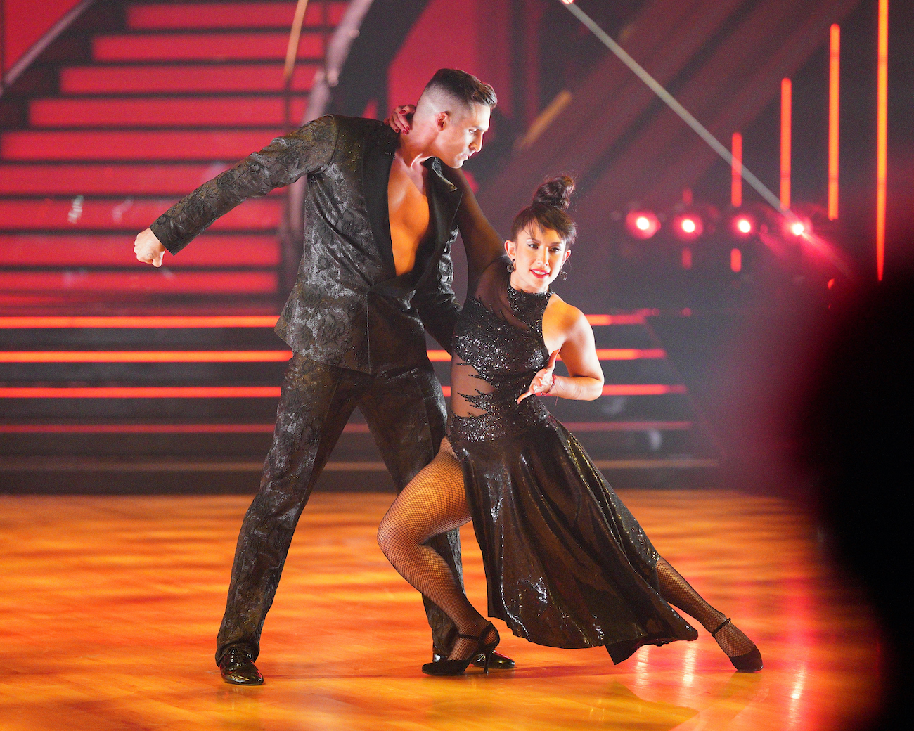 Cody Rigsby and Cheryl Burke performing during the 'Dancing with the Stars' Season 30 semi-finals