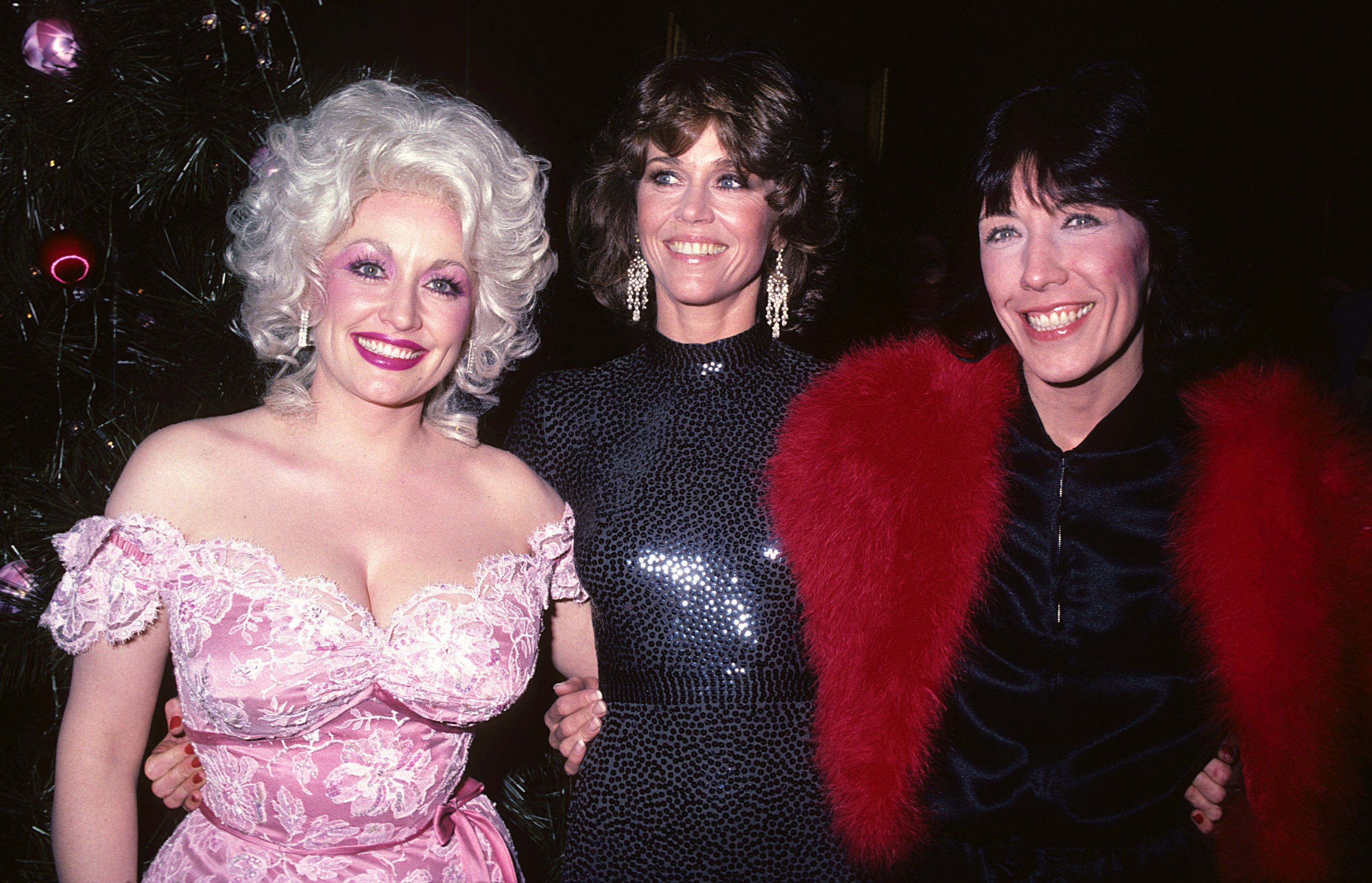 Dolly Parton, Jane Fonda and Lily Tomlin at the film premiere of '9 to 5' 