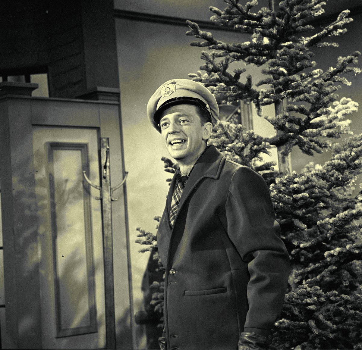 Actor Don Knotts in a scene from 'The Andy Griffith Show,' as Deputy Sheriff Barney Fife, 1960.