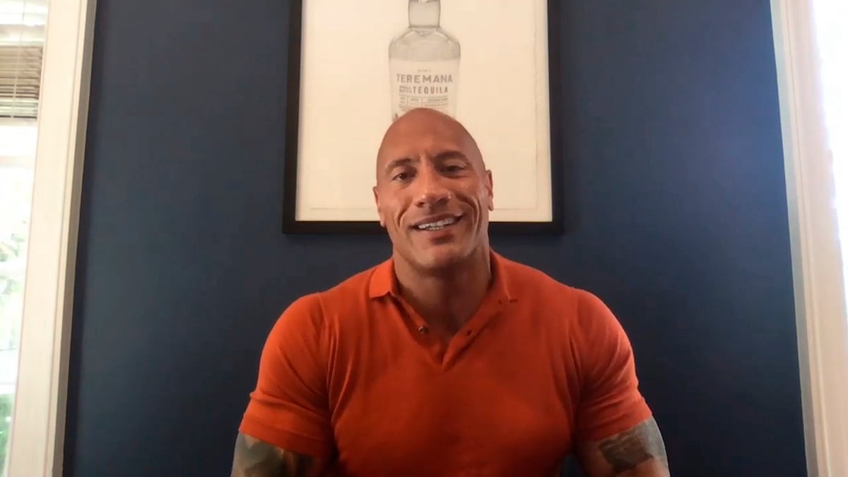 Dwayne 'The Rock' Johnson during a virtual interview on 'The Tonight Show Starring Jimmy Fallon' on May 15, 2020