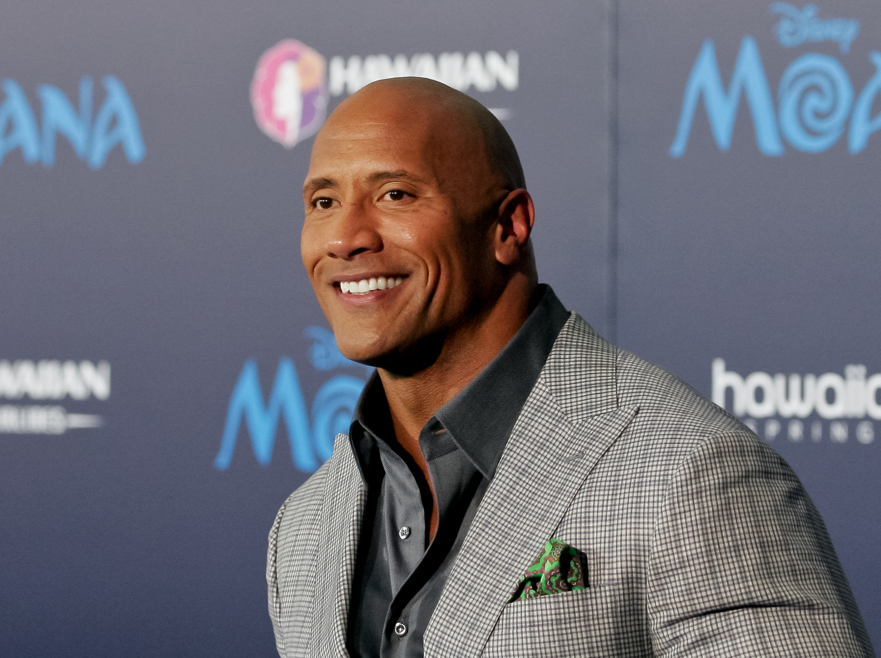 Dwayne 'the Rock' Johnson attends the premiere of Disney's 'Moana'