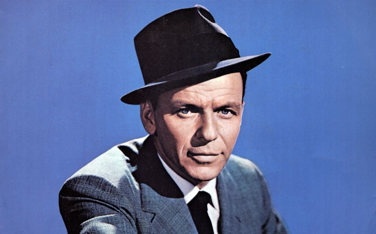 Frank Sinatra wears a hat