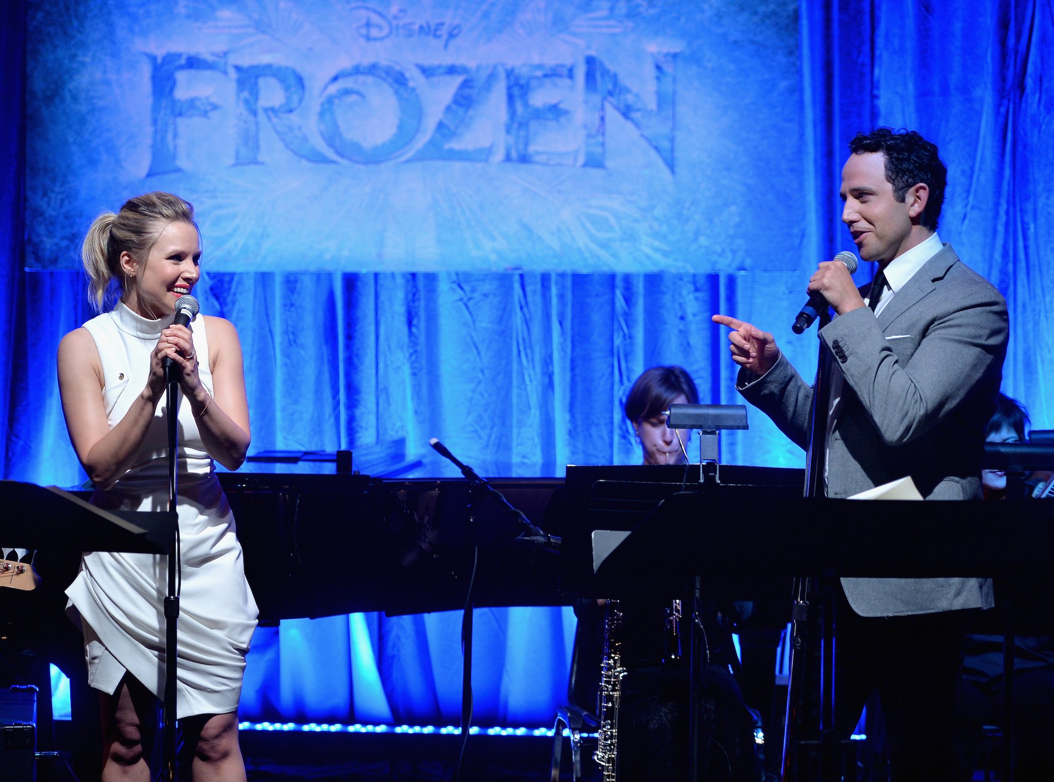The music of Disney's 'Frozen' was celebrated with live performances from Kristen Bell (voice of Anna), Idina Menzel (voice of Elsa), Josh Gad (voice of Olaf), and Santino Fontana (voice of Hans)