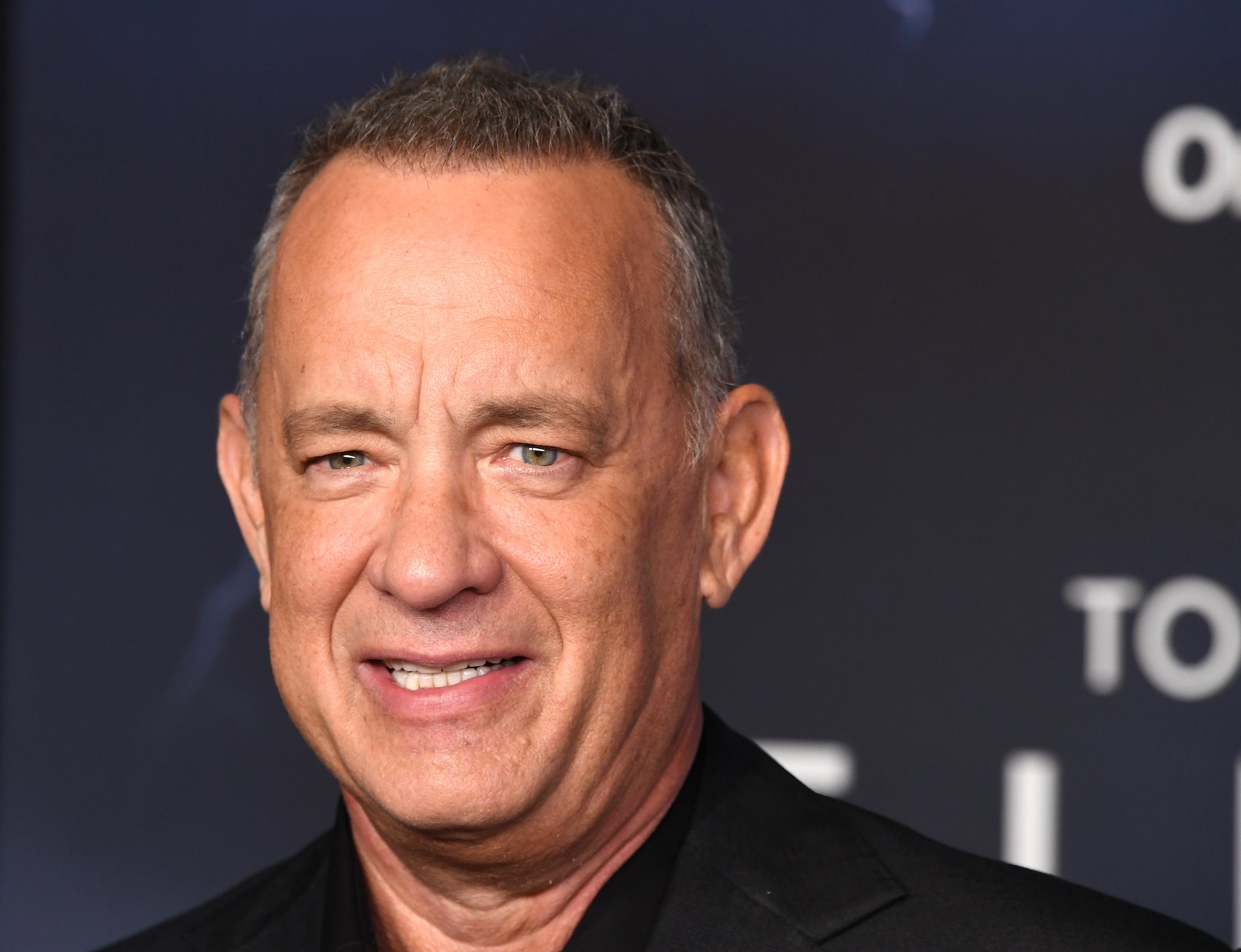 Future MCU star Tom Hanks on the red carpet for Finch