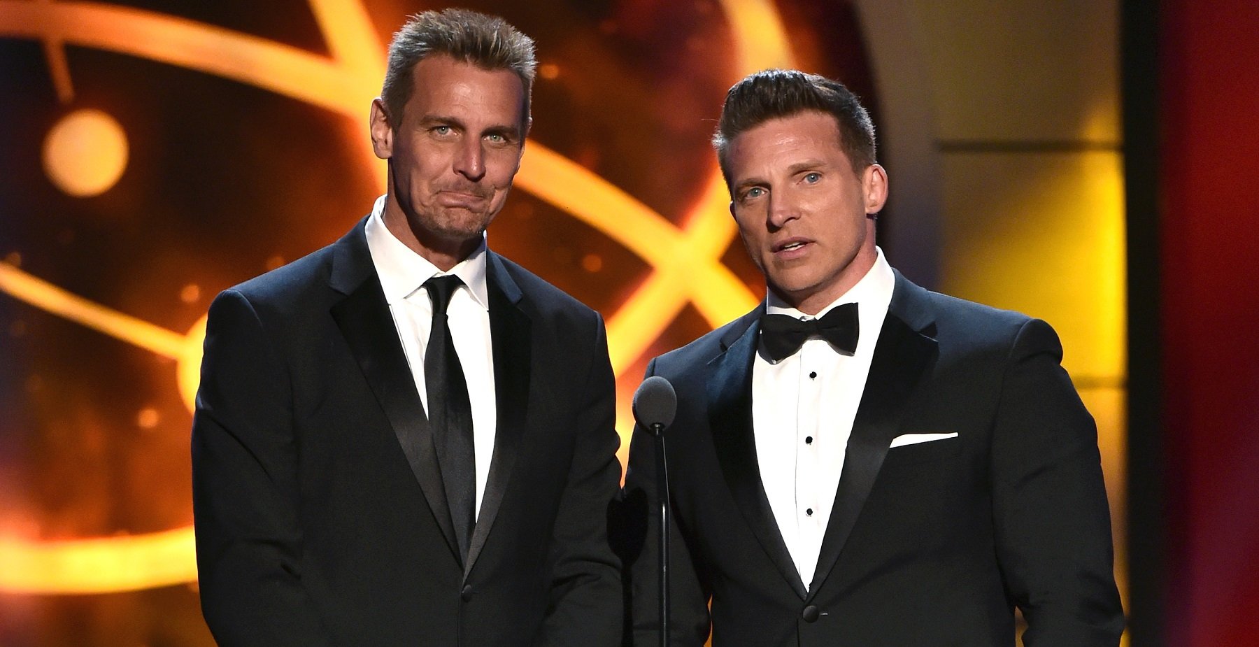 General Hospital stars Jax and Jason, pictured here in tuxedos