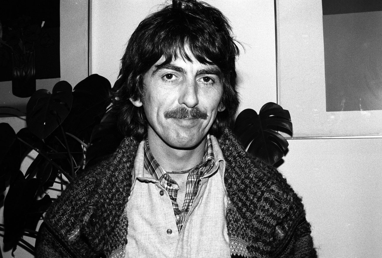 George Harrison posing for a portrait in New York, 1978.