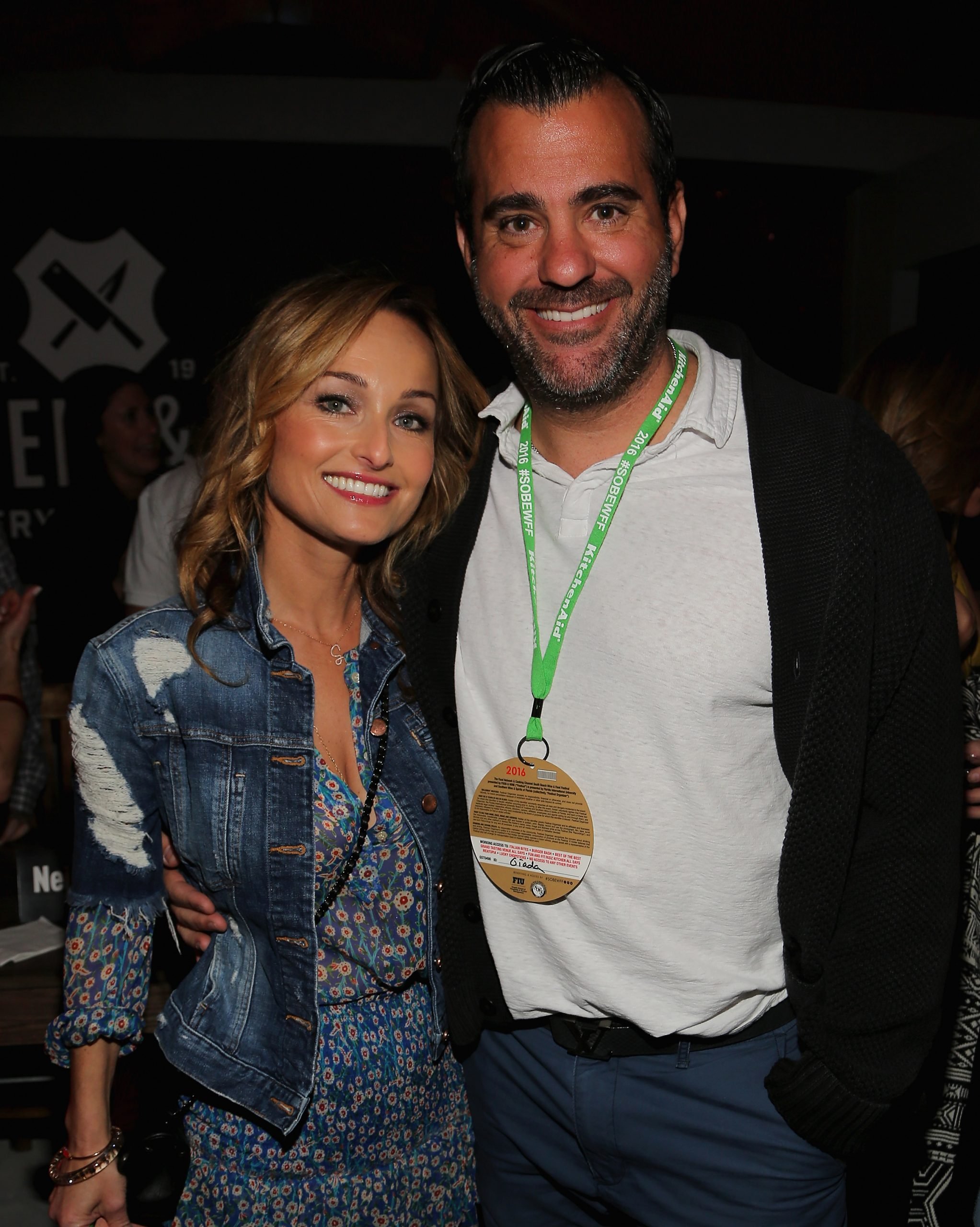 Celebrity chef Giada De Laurentiis with her boyfriend, television producer Shane Farley in 2016.