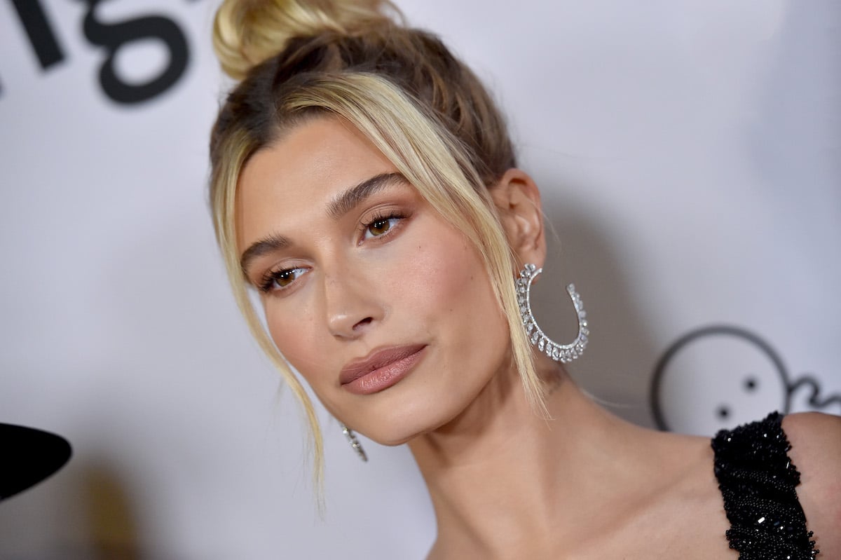 Hailey Bieber attends an event.