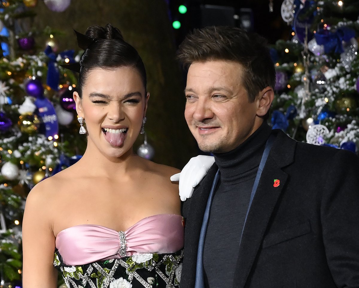 Hailee Steinfeld and Jeremy Renner at 'Hawkeye' screening in London