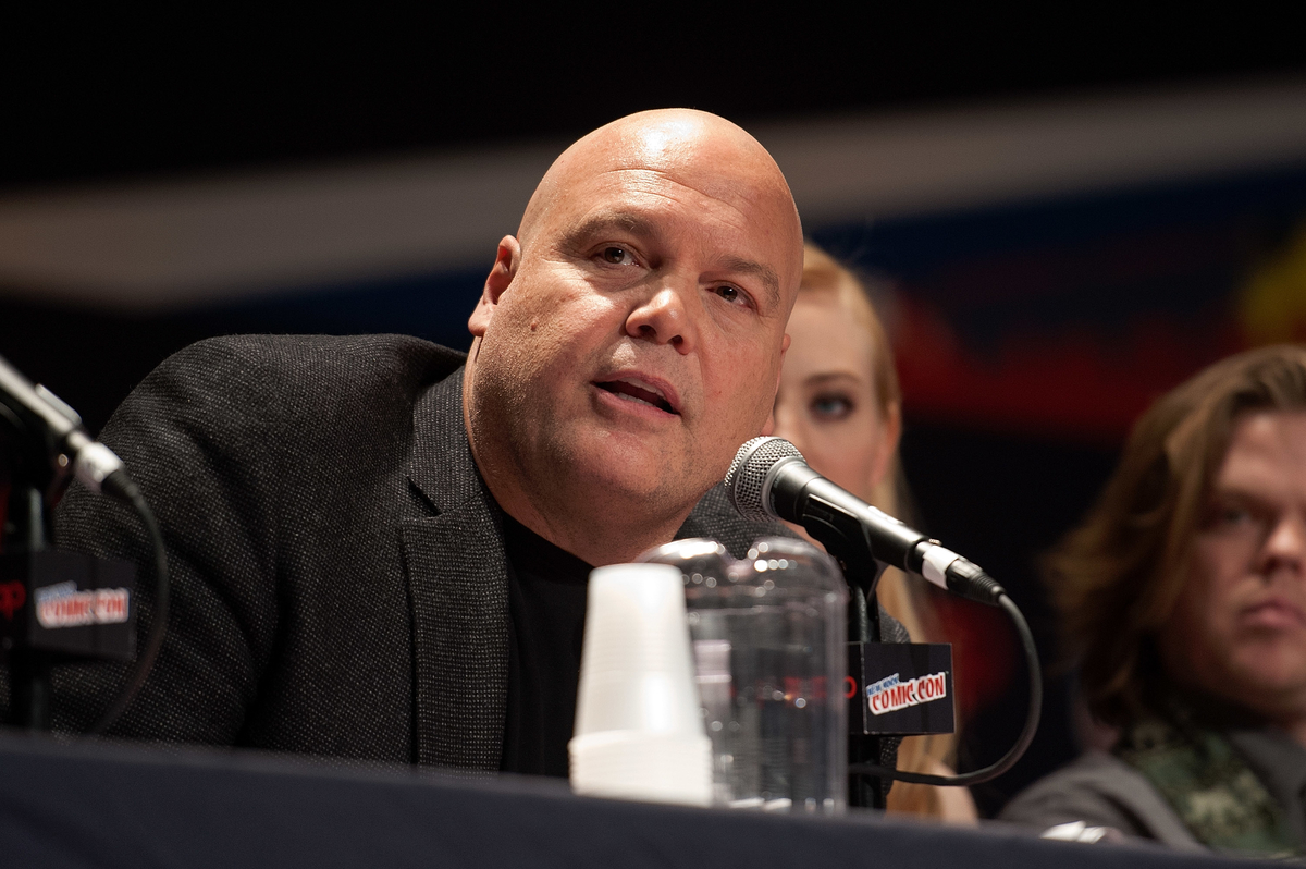 Vincent D'Onofrio at New York Comic-Con panel for Netflix's 'Daredevil' in which he plays Kingpin, who was allegedly leaked to return in 'Hawkeye'