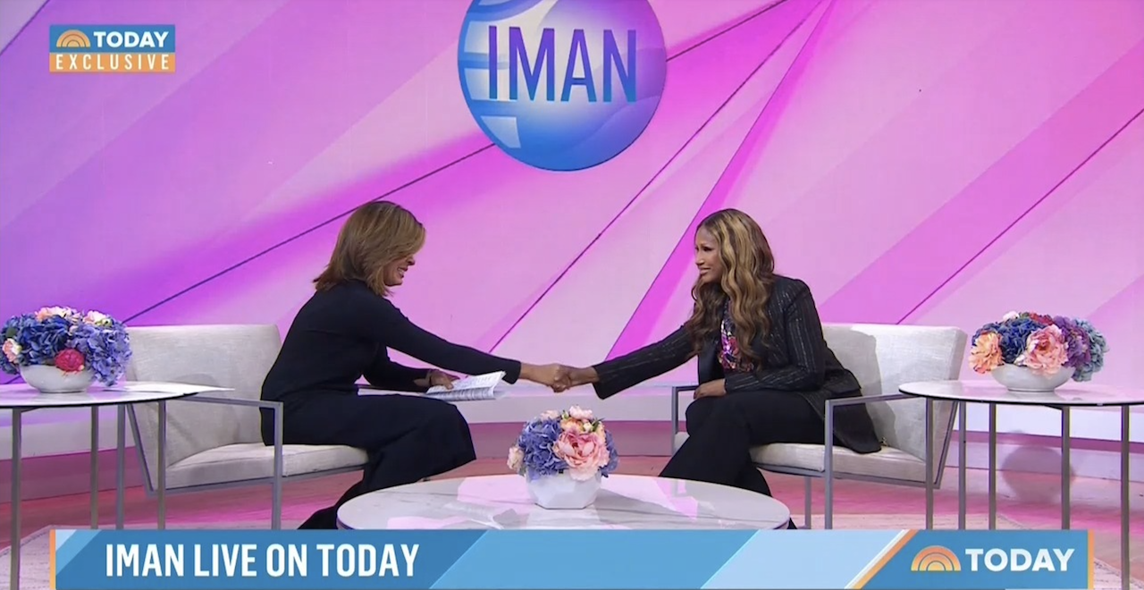 Hoda Kotb interviews Iman on the 'Today Show'