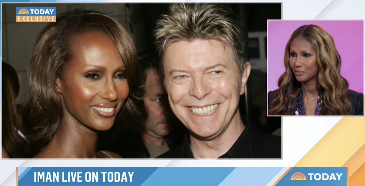 Iman and David Bowie| Courtesy of 'Today Show'