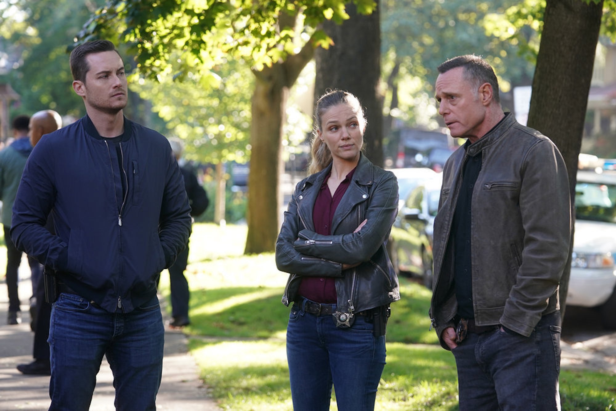 Jay Halstead, Hailey Upton, and Hank Voight in 'Chicago P.D.' Season 9