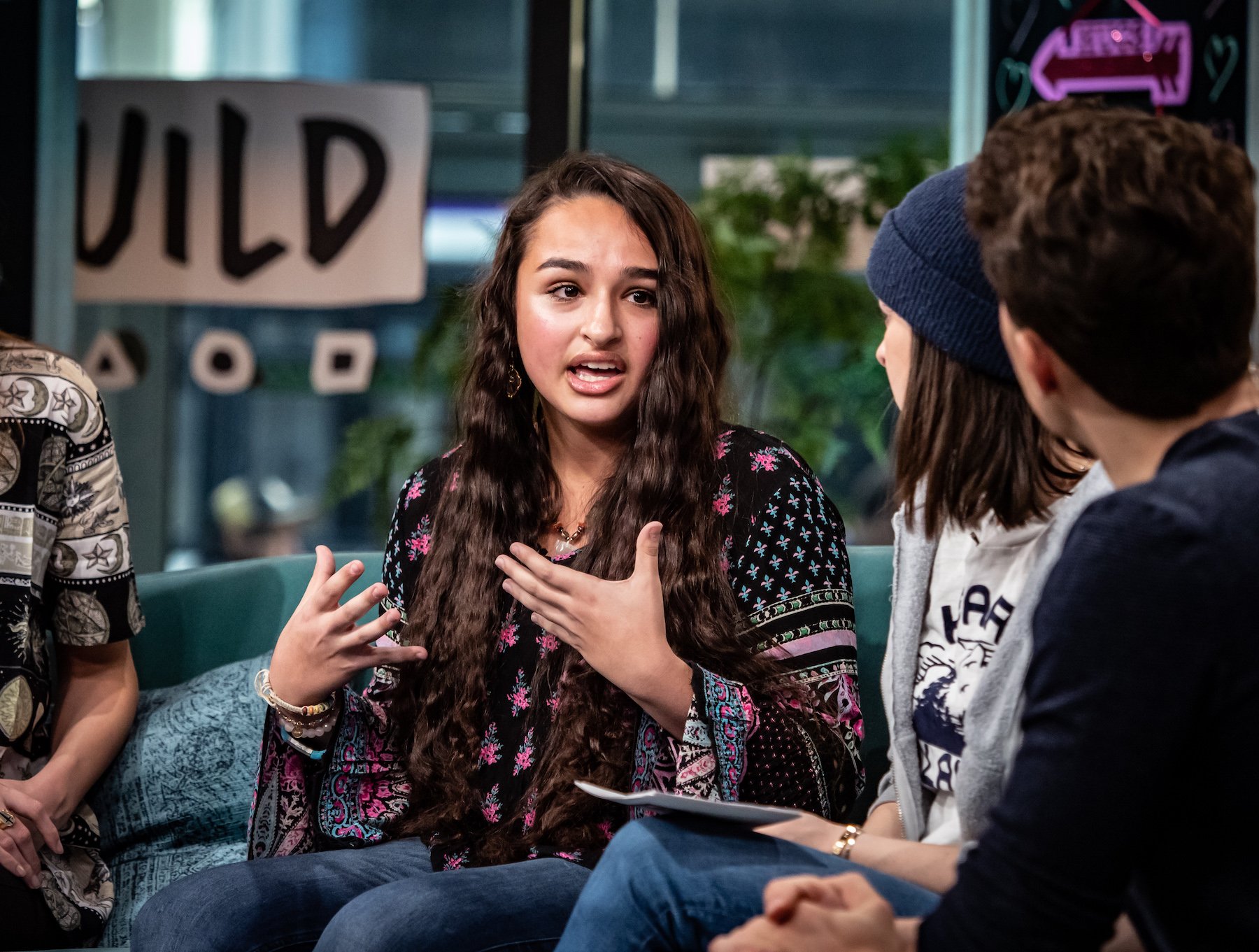 Jazz Jennings from 'I Am Jazz' Season 7 speaking to an interviewer