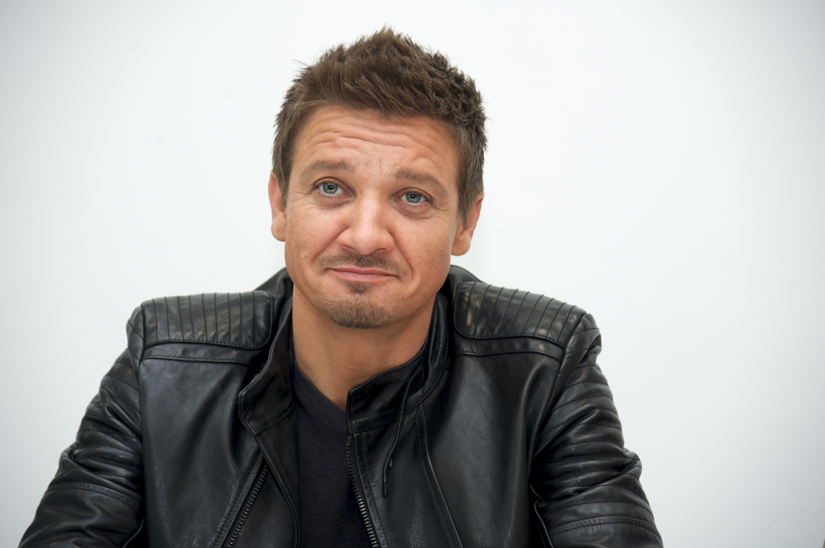 Jeremy Renner of Mayor of Kingstown at the "Avengers: Age of Ultron" Press Conference at Walt Disney Studios on April 11, 2015 in Burbank, California