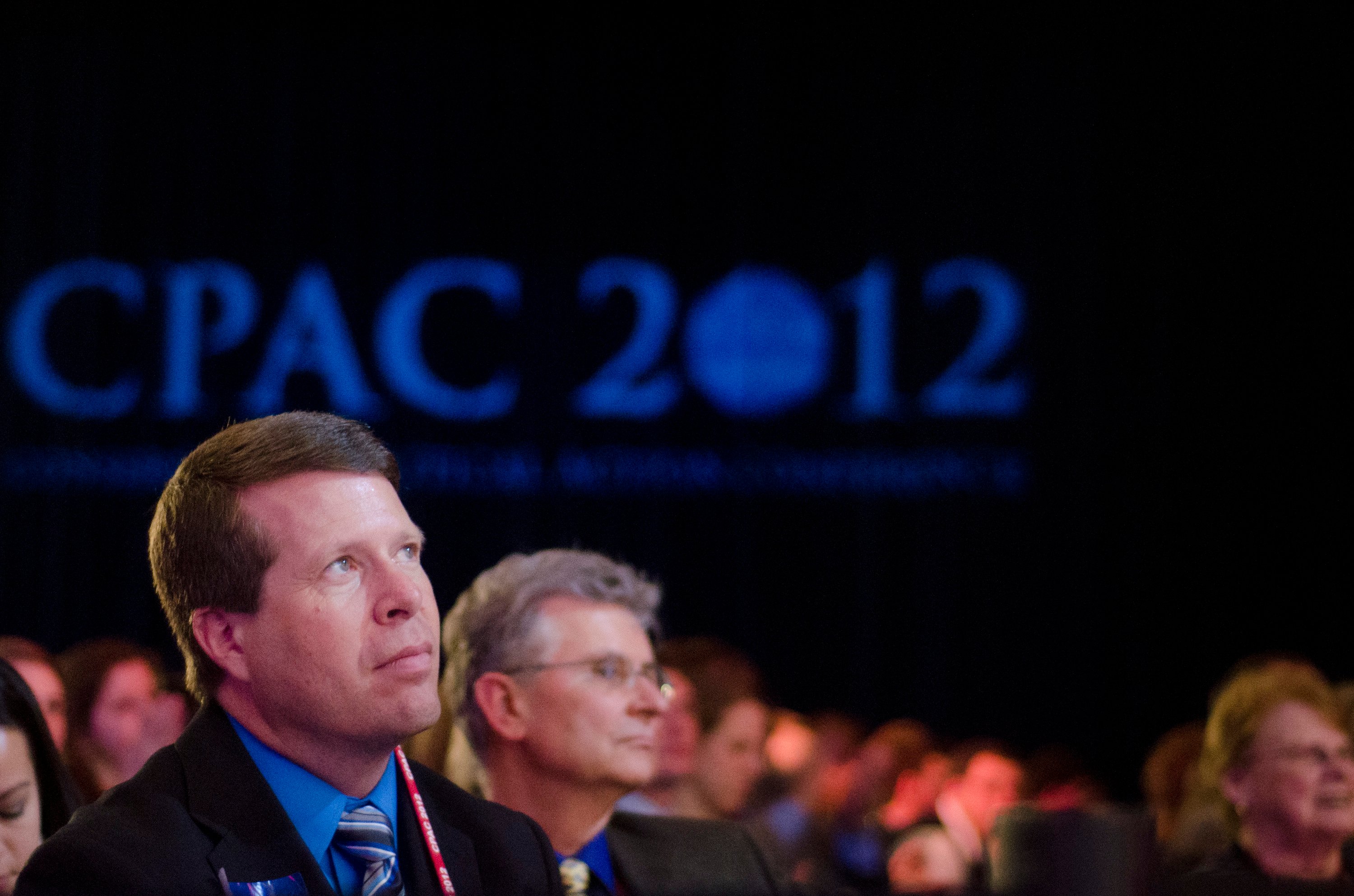 Jim Bob Duggar in the audience at an event in 2012