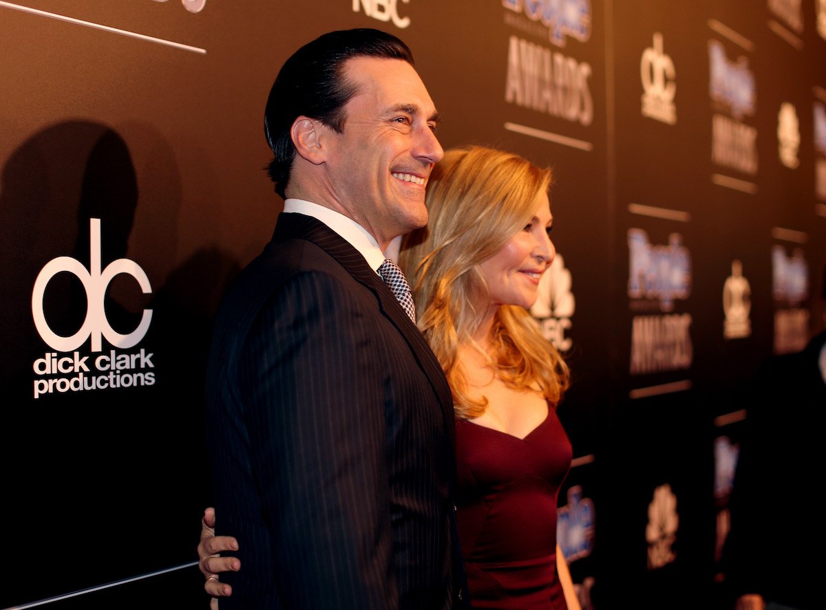 Actor Jon Hamm and Jennifer Westfeldt