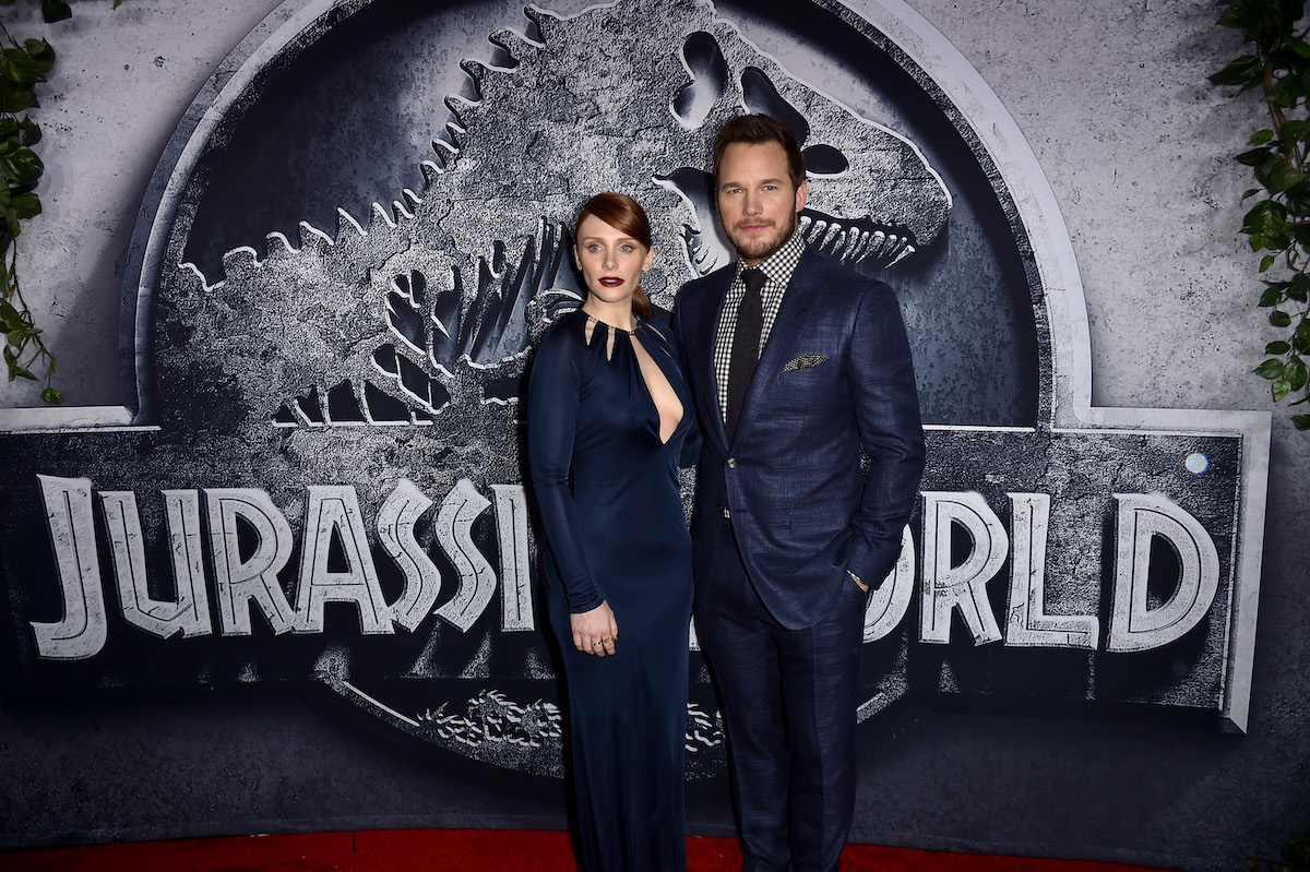 Jurassic World actors Bryce Dallas Howard and Chris Pratt attend the film's premiere at the Dolby Theatre on June 9, 2015, in Hollywood, California