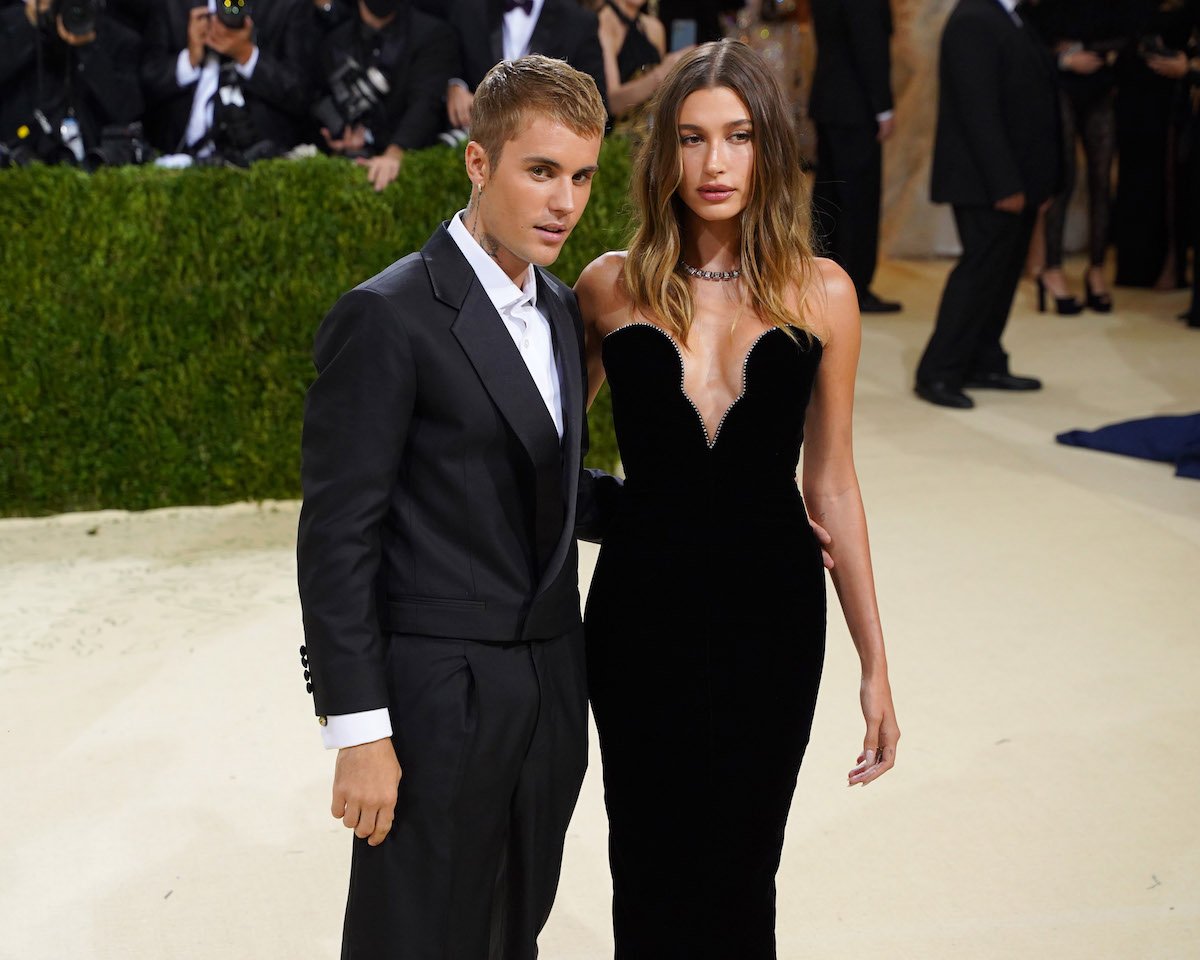 Justin Bieber and Hailey Bieber attend the 2021 Met Gala together.