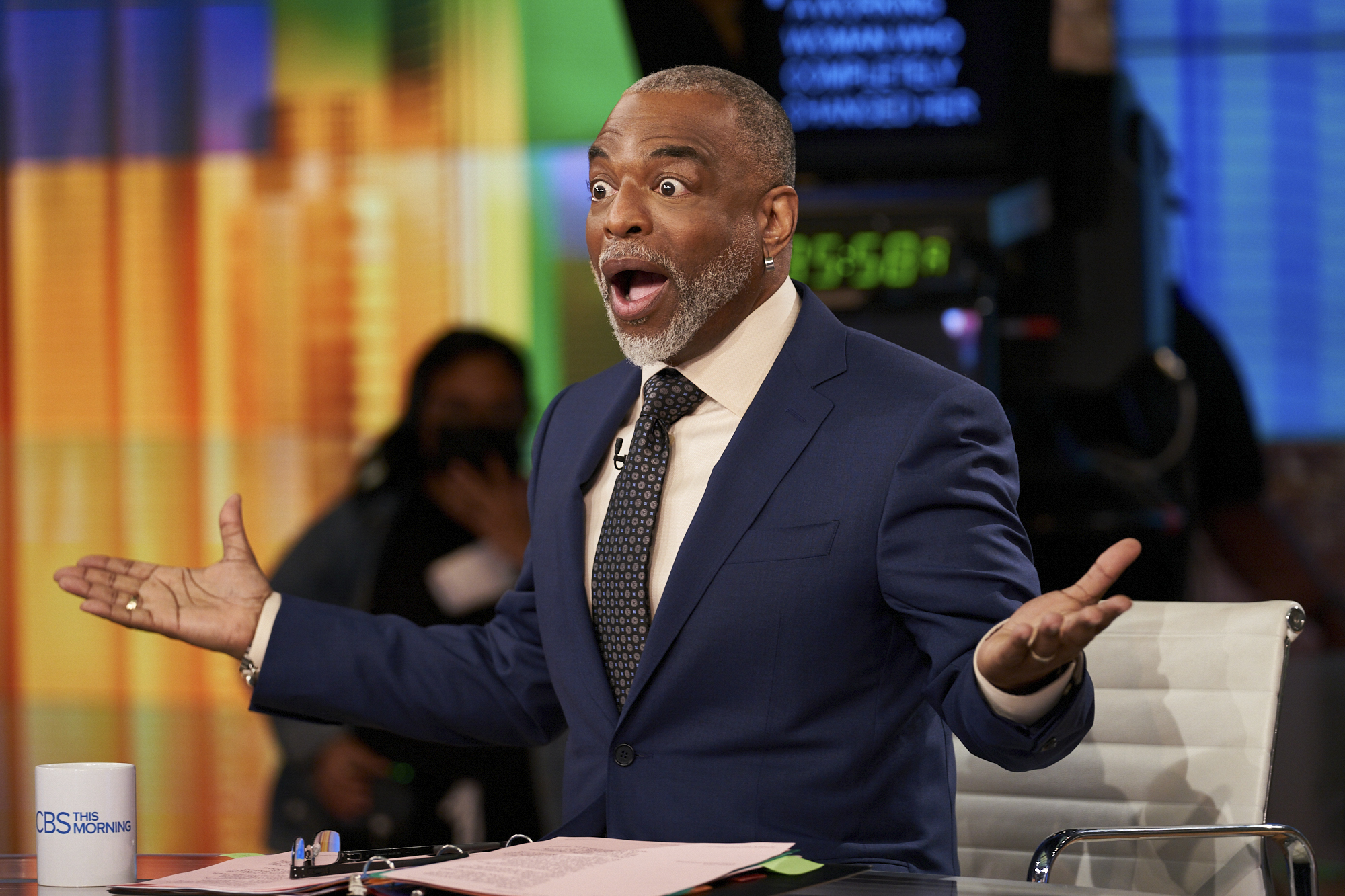 LeVar Burton joins Gayle King and Anthony Mason as a guest host on 'CBS This Morning'