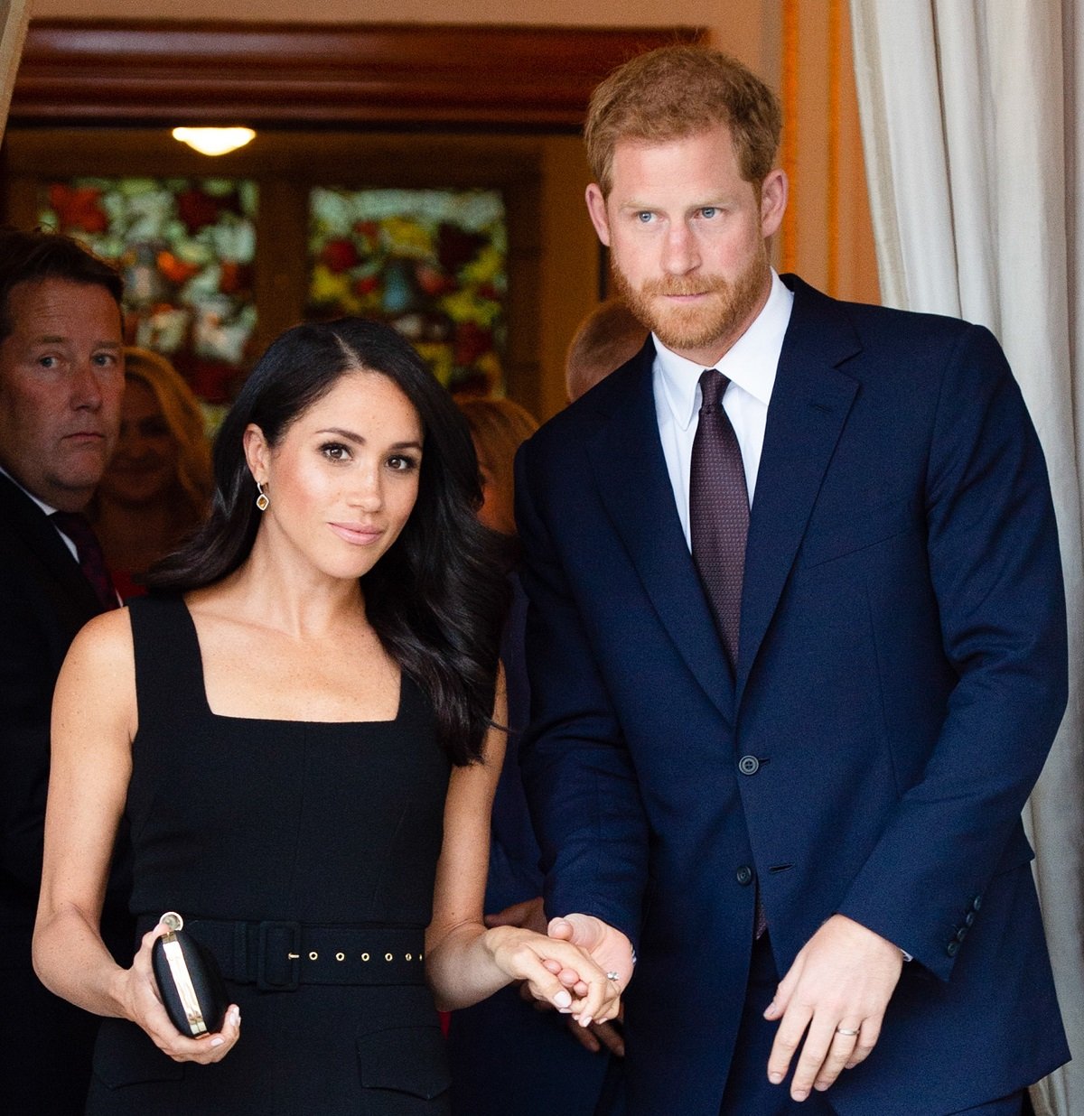 Meghan Markle and Prince Harry attending a Summer Party at the British Ambassador's residence in Ireland