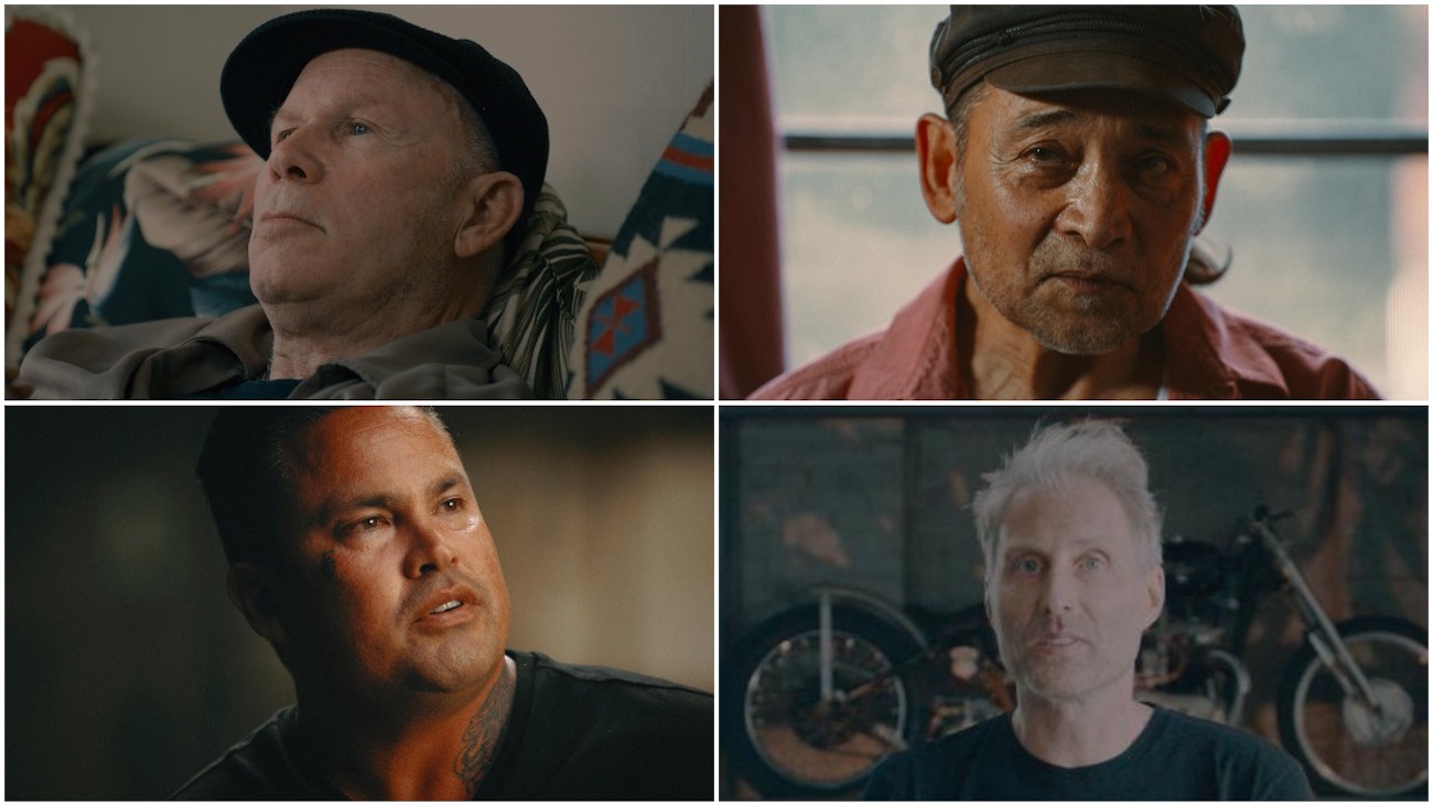 Pictured from top to bottom, left to right: Ed Boswell, Mike Cassel; Bobby Vaughn, Tonny Sørensen in the Hulu docuseries 'The Curse of Von Dutch: A Brand to Die For'