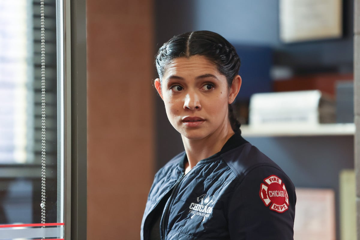 Miranda Rae Mayo as Stella Kidd in a still from 'Chicago Fire'